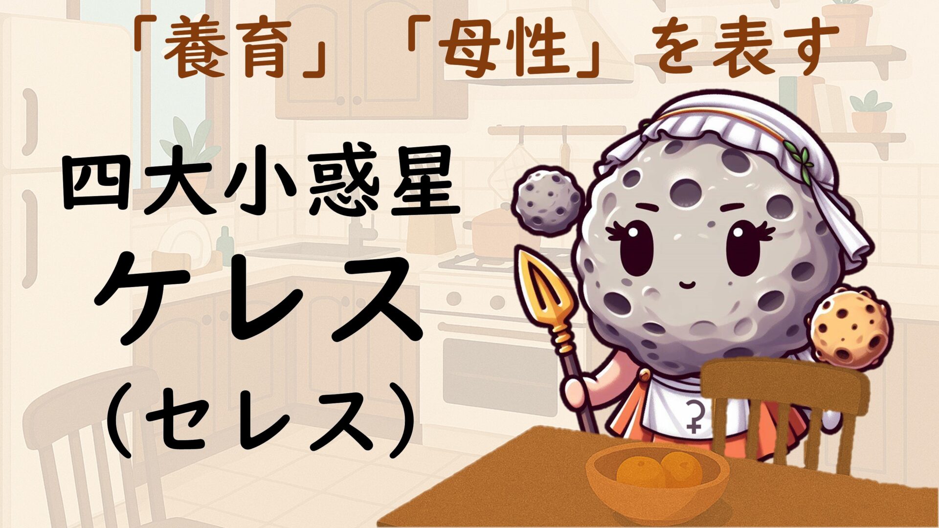 ホロスコープのケレス(セレス)は養育を表す|12星座別の西洋占星術的な意味も解説