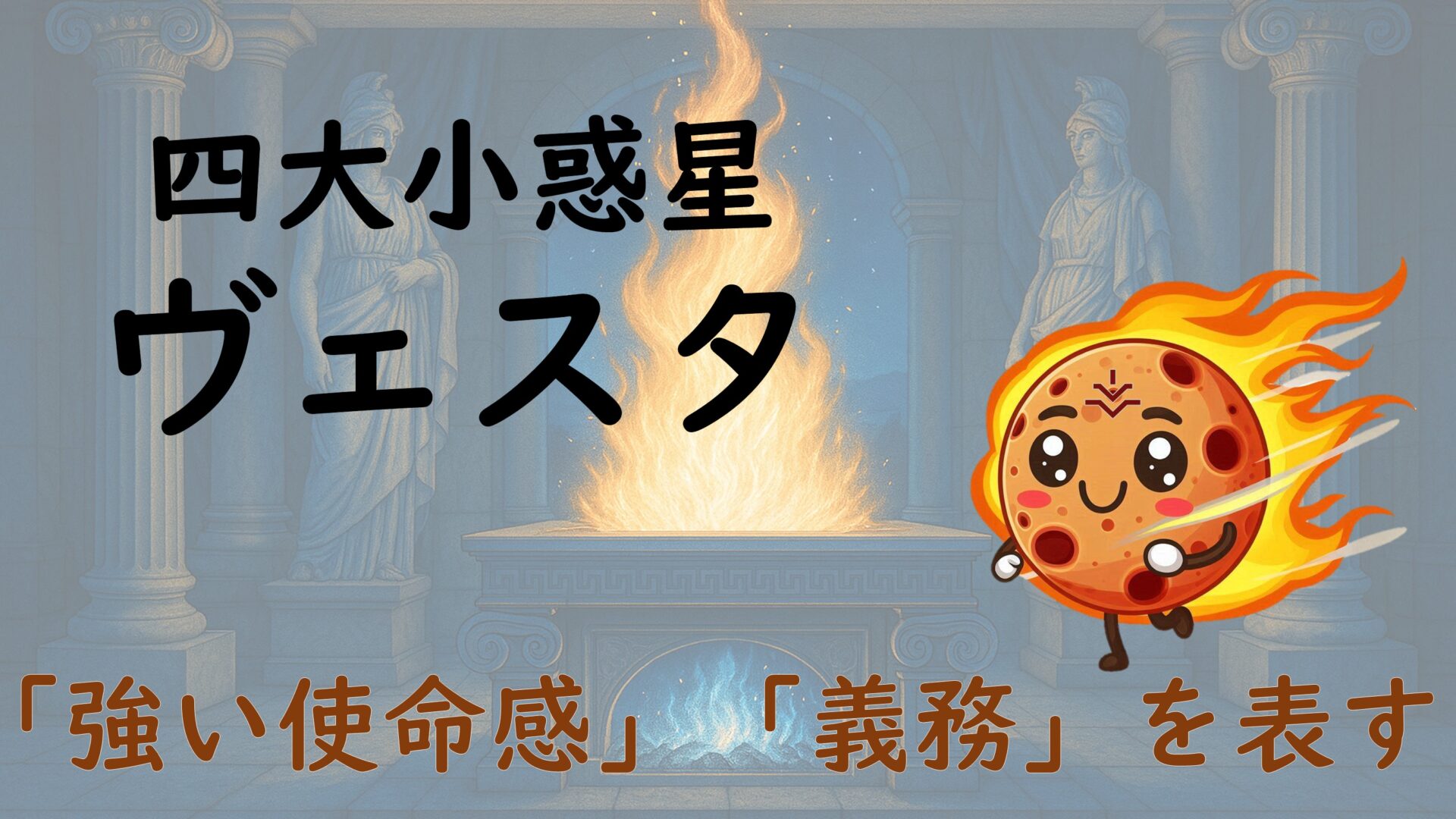 ホロスコープのヴェスタは内なる集中のテーマを表す｜12星座別の西洋占星術的な意味も解説